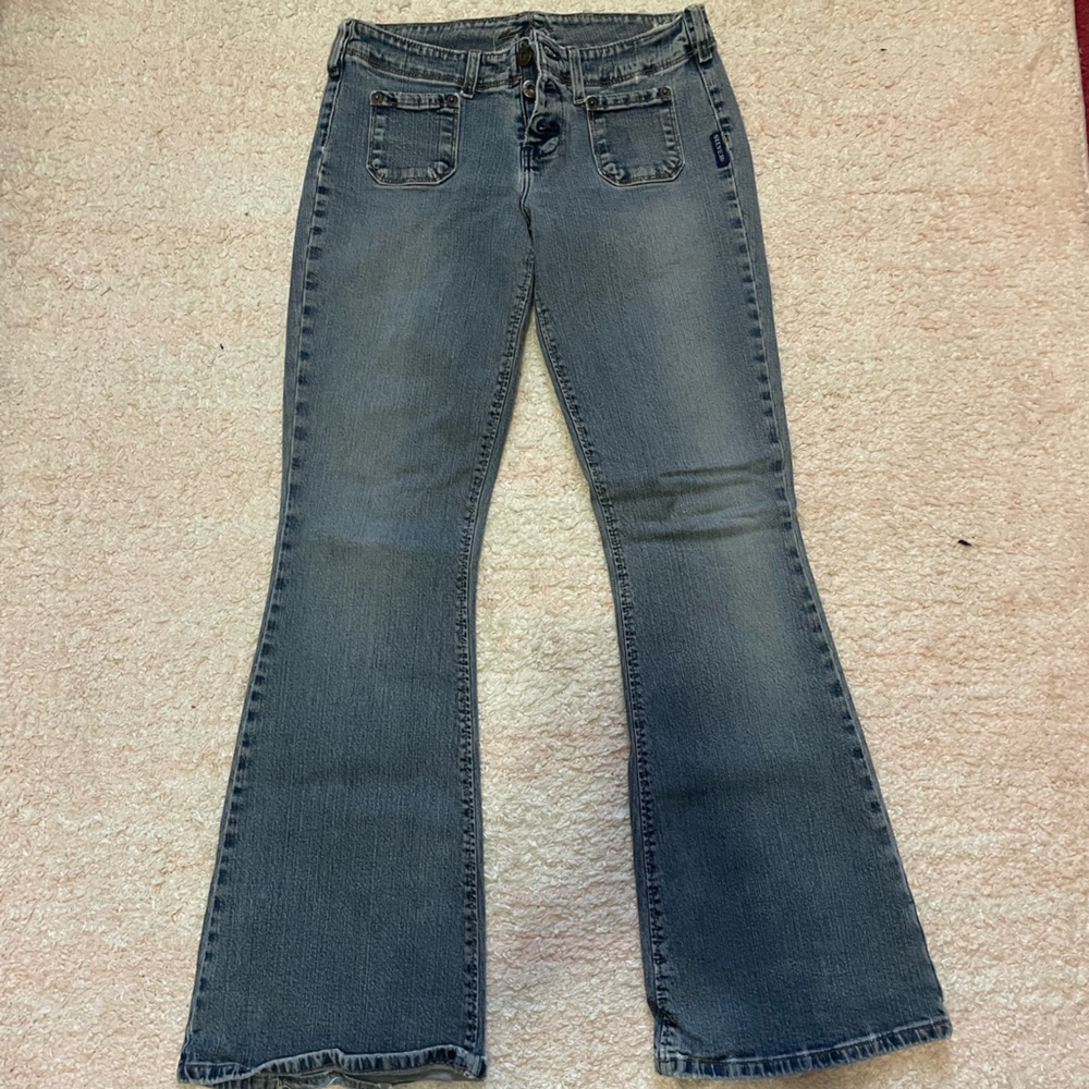Low rise silvers jeans
